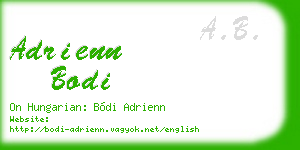 adrienn bodi business card
