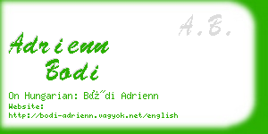 adrienn bodi business card